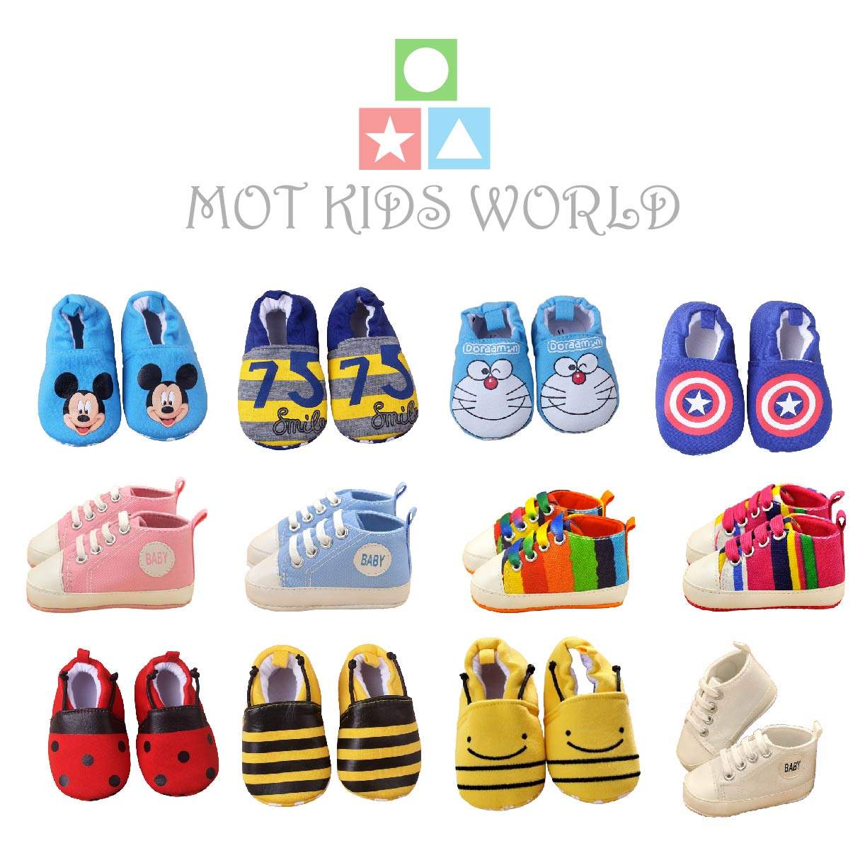 Cute Cartoon Baby Infant Warm Cotton Anti-Slip Soft Sole First Walker Shoes (Size 13 / 14)